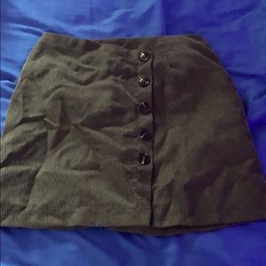 Corduroy dark green skirt